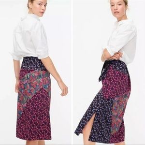 J. Crew Mixed Bloom Floral Liberty Skirt, sz 10